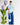 Blue Buy Myself Flowers Oversized Tee