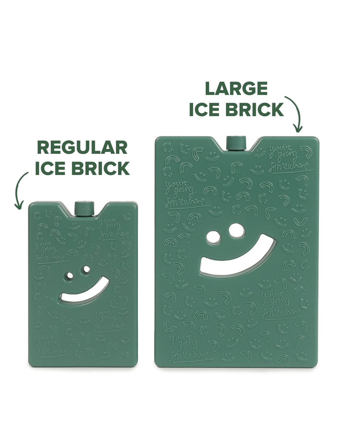 Forest Green Large Ice Brick