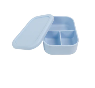 Powder Blue Silicone Bento Lunch Box