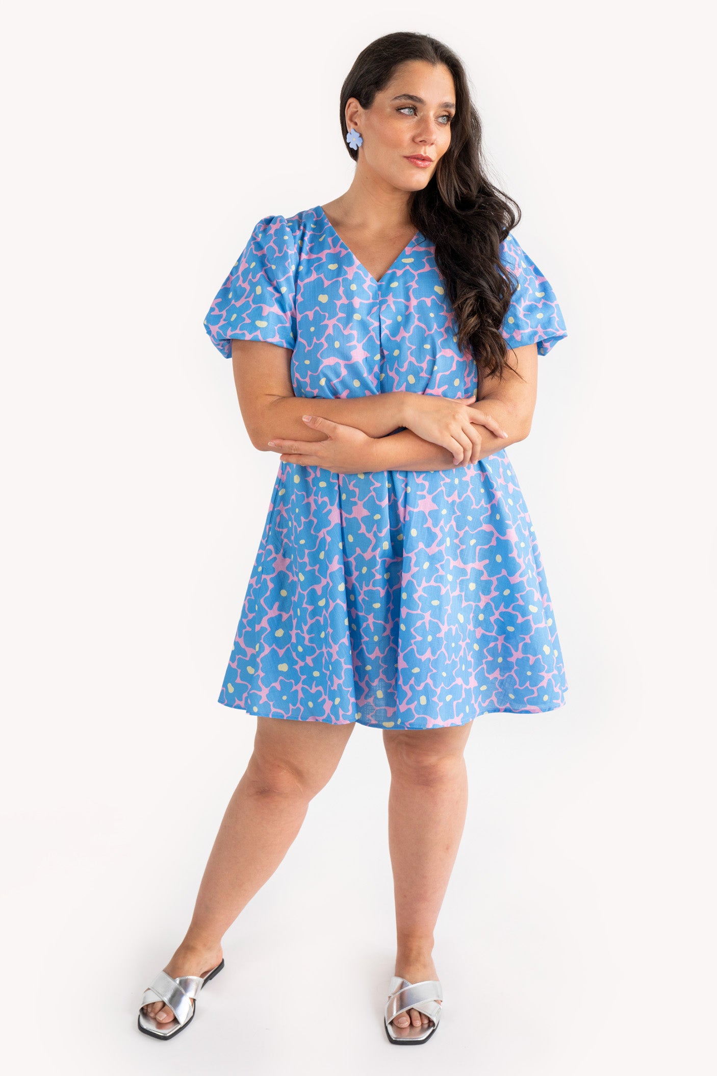 Blue Blossom Florence Mini Dress