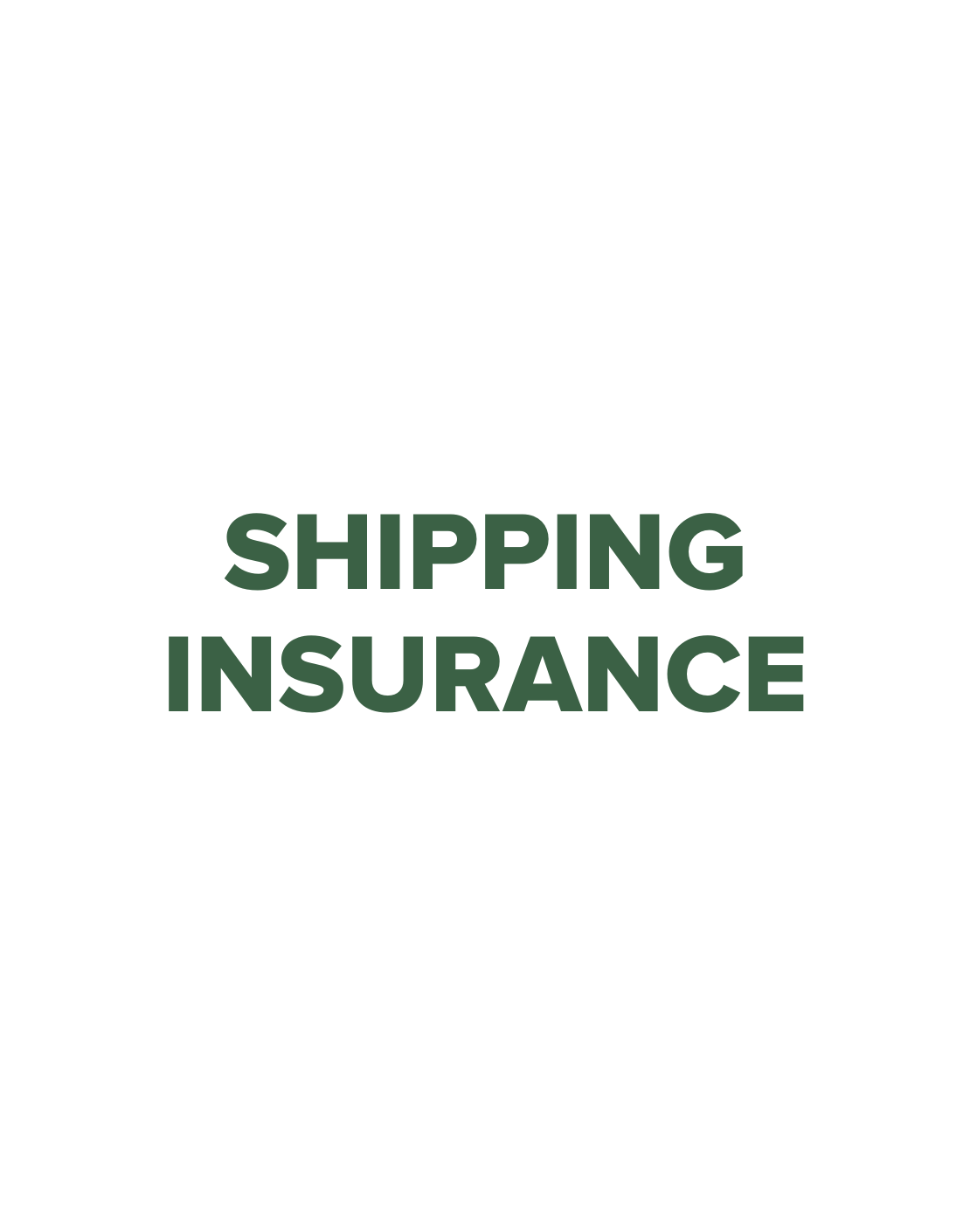 Shipping Insurance