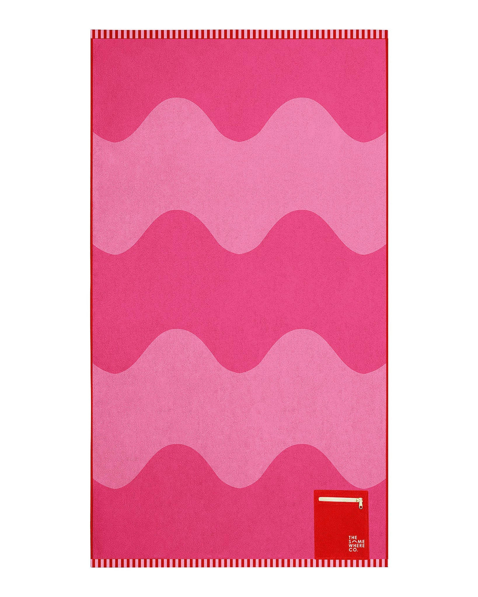 Raspberry Jelly Premium Cotton Beach Towel