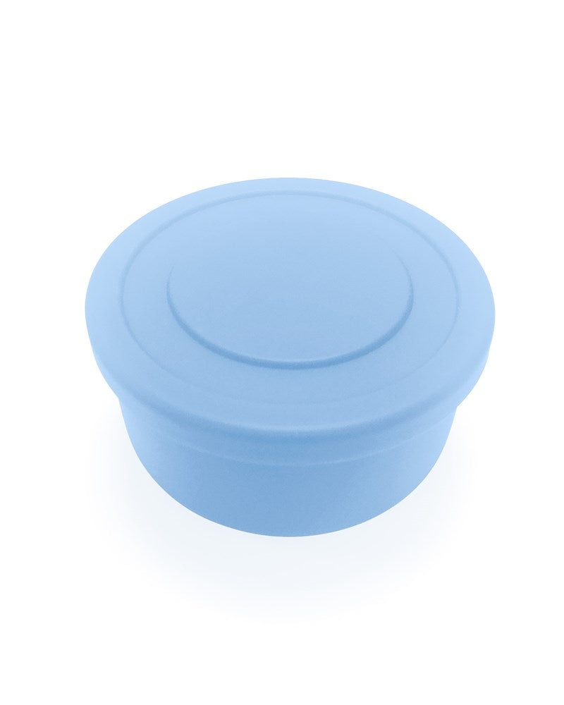 Powder Blue Round Silicone Lunch Box