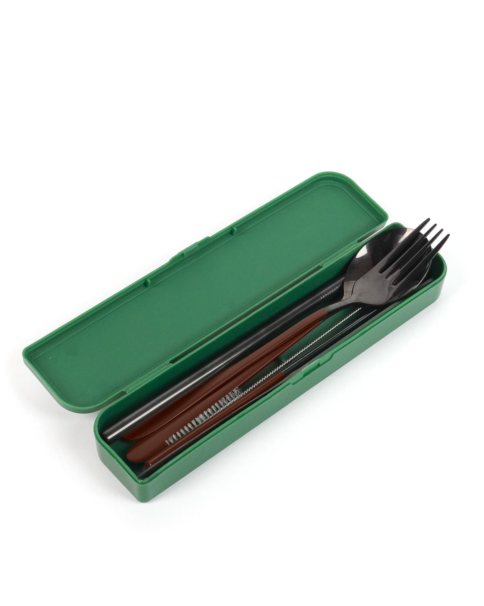 Cutlery Kit - Black with Chocolate Handle