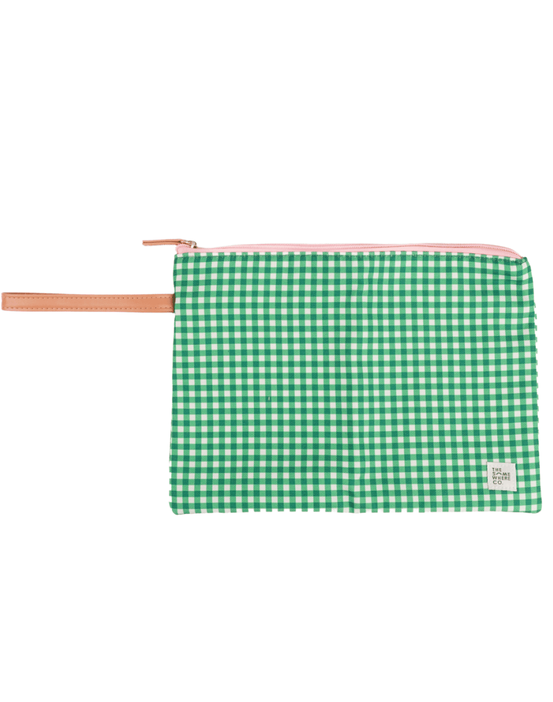 Green Gingham Wet Bag