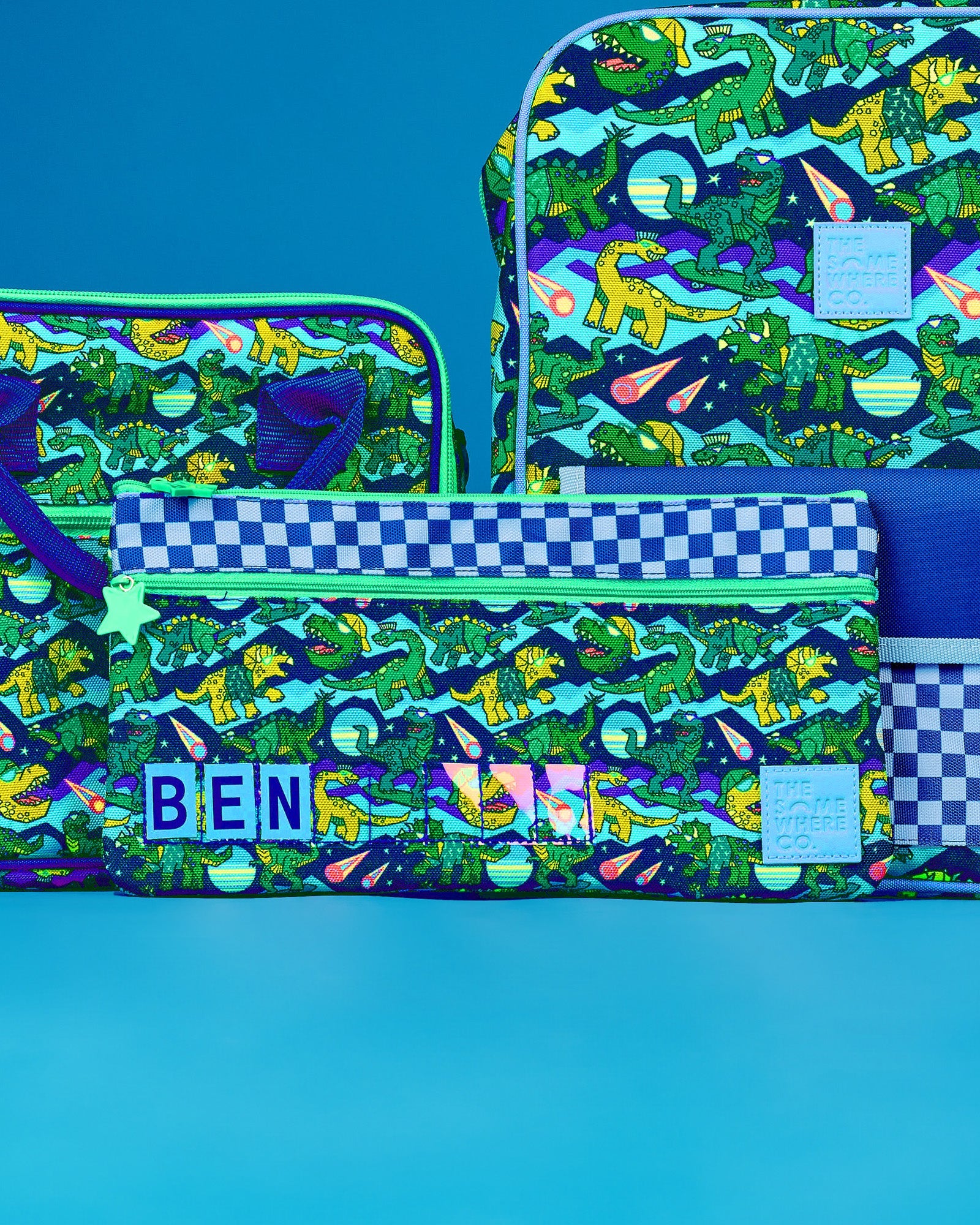 Dino Rave Mini ID Pencil Case