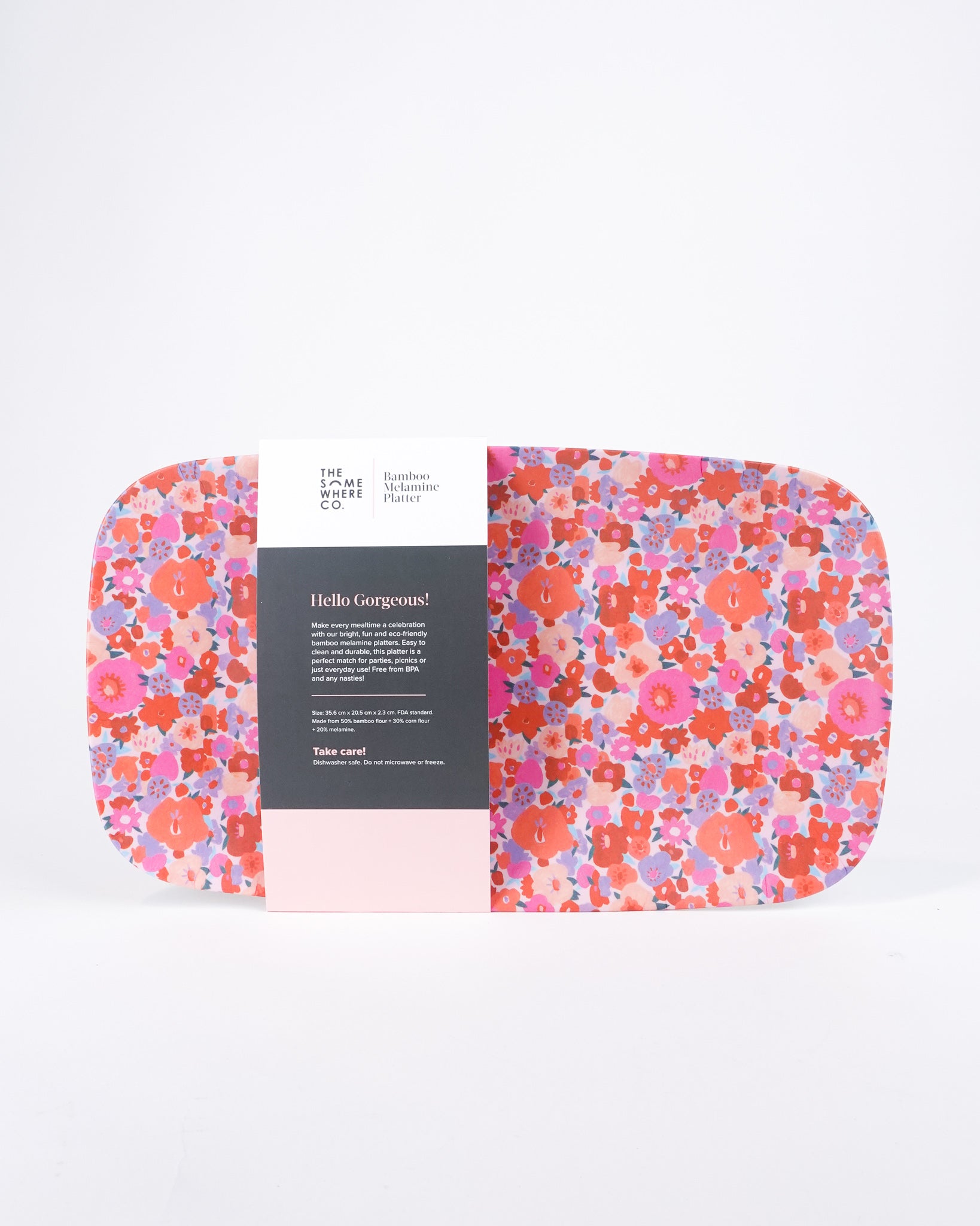 Sunkissed Bamboo Melamine Platter